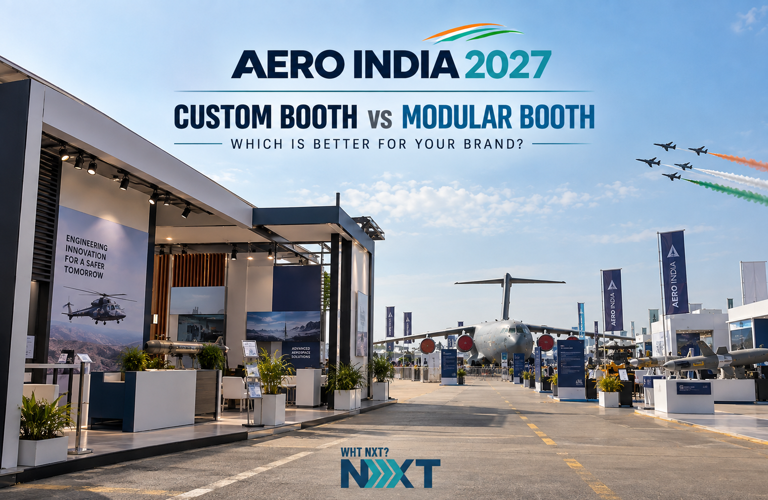 Aero India 2027: Custom Booth vs Modular Booth - Which is Best for Your Brand