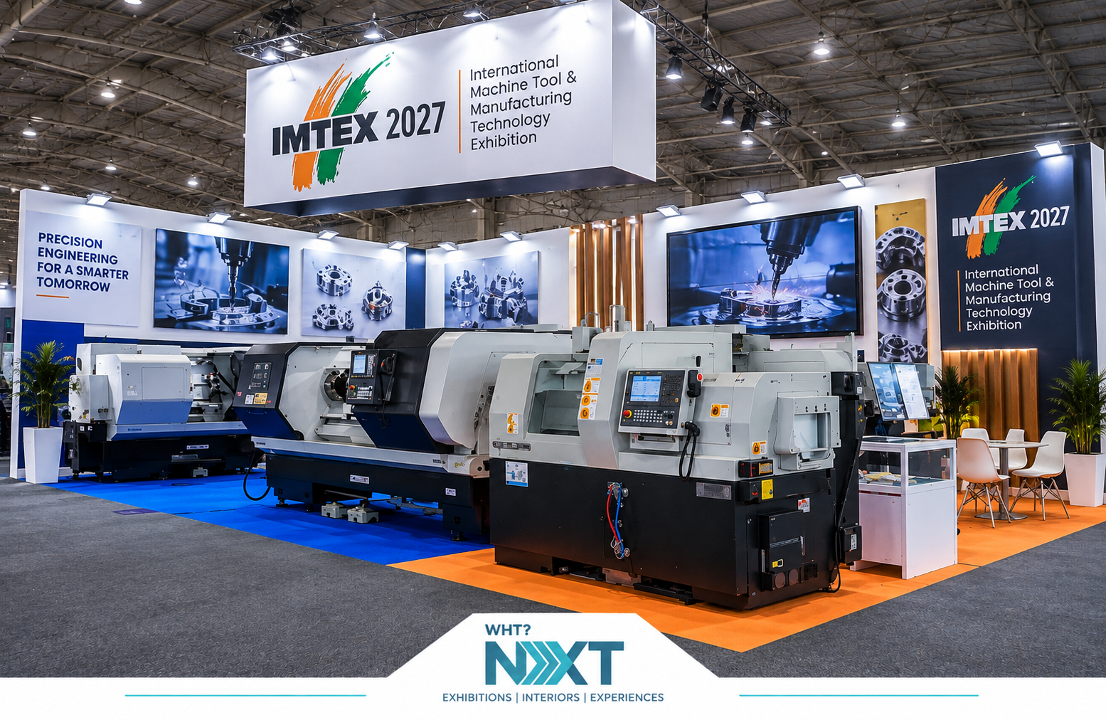 Designing an IMTEX 2027 stall around large CNC Machines